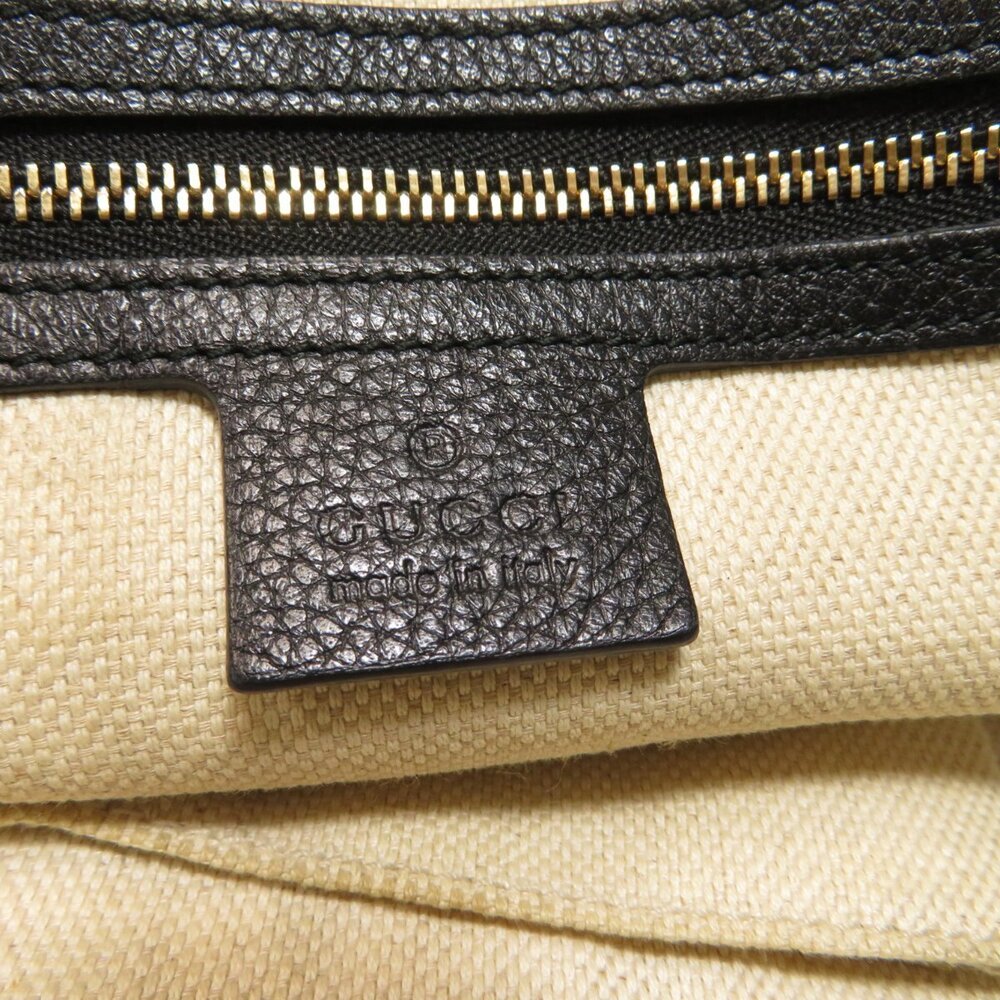 Gucci Soho leather tote Shoulder bag Black - Picture 6 of 11